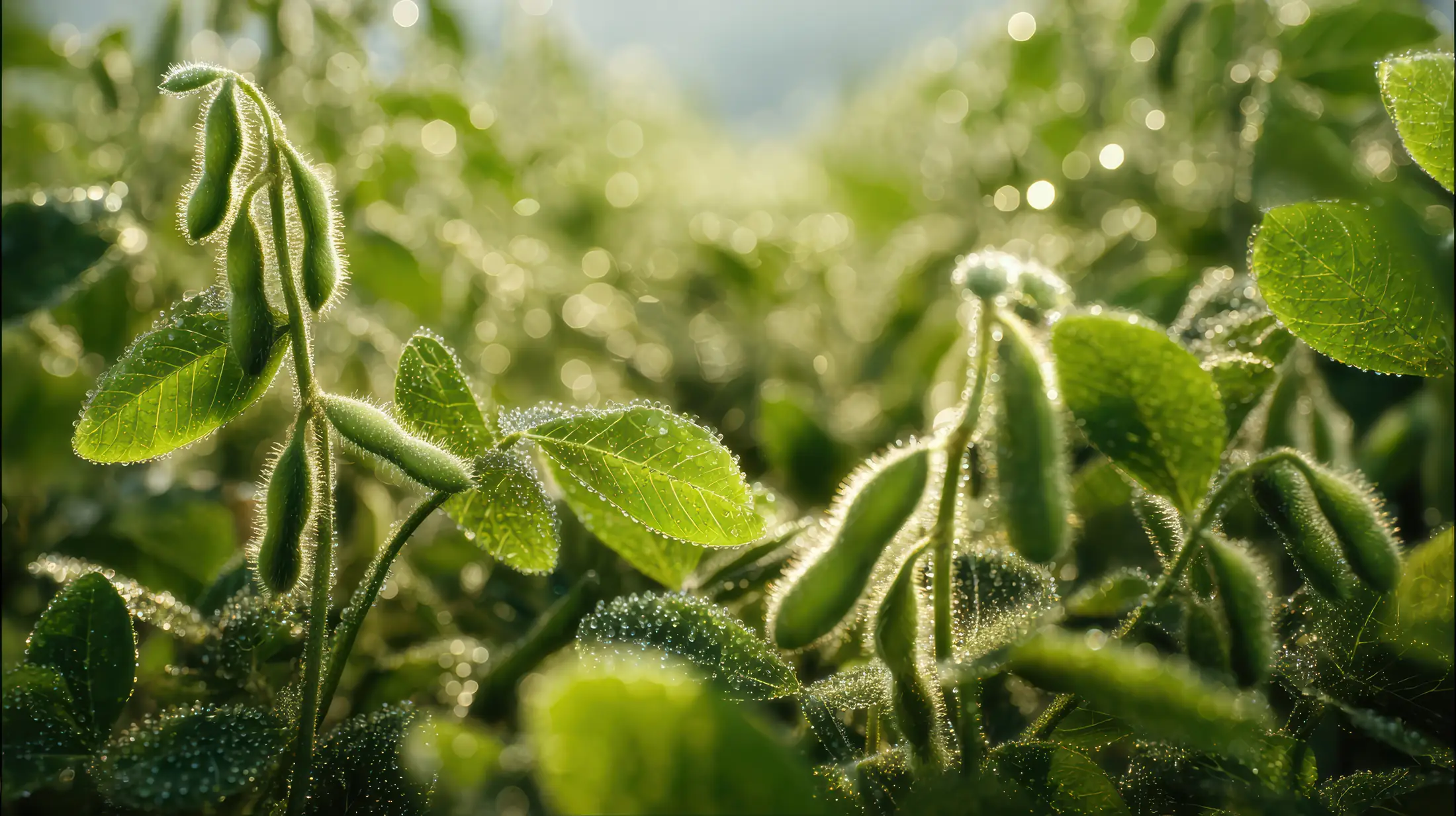 Lavoura de soja, símbolo da Linha Agro Agribrás