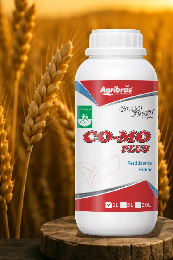 Embalagem do produto Green-Fértil Co-Mo Plus da Agribrás