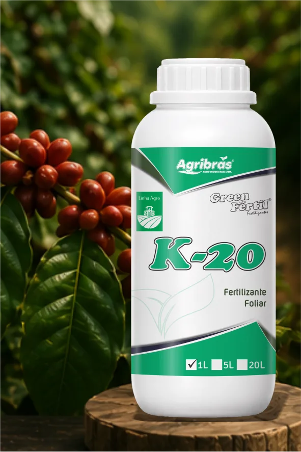 Embalagem do produto Green-Fértil K-20 da Agribrás