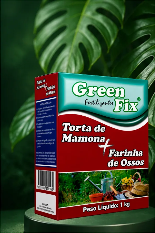 Embalagem do produto Green-Fix Torta de Mamona+Farinha de Osso da Agribrás