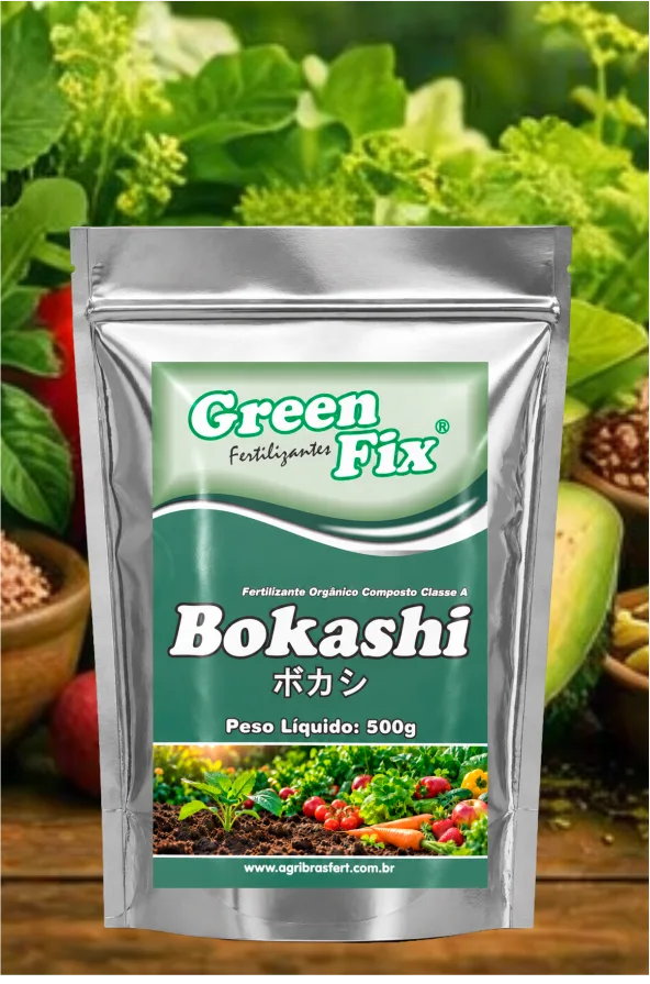 Green-Fix Bokashi, Linha Garden Agribrás Embalagem do produto Green-Fix Bokashi da Agribrás