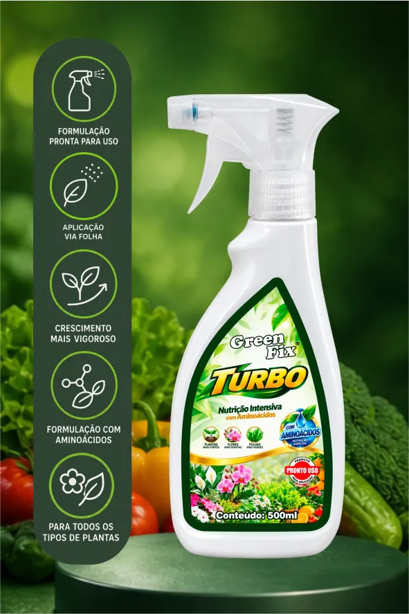 Green-Fix Turbo Pronto Uso, Linha Garden Agribrás Embalagem do produto Green-Fix Turbo Pronto Uso da Agribrás