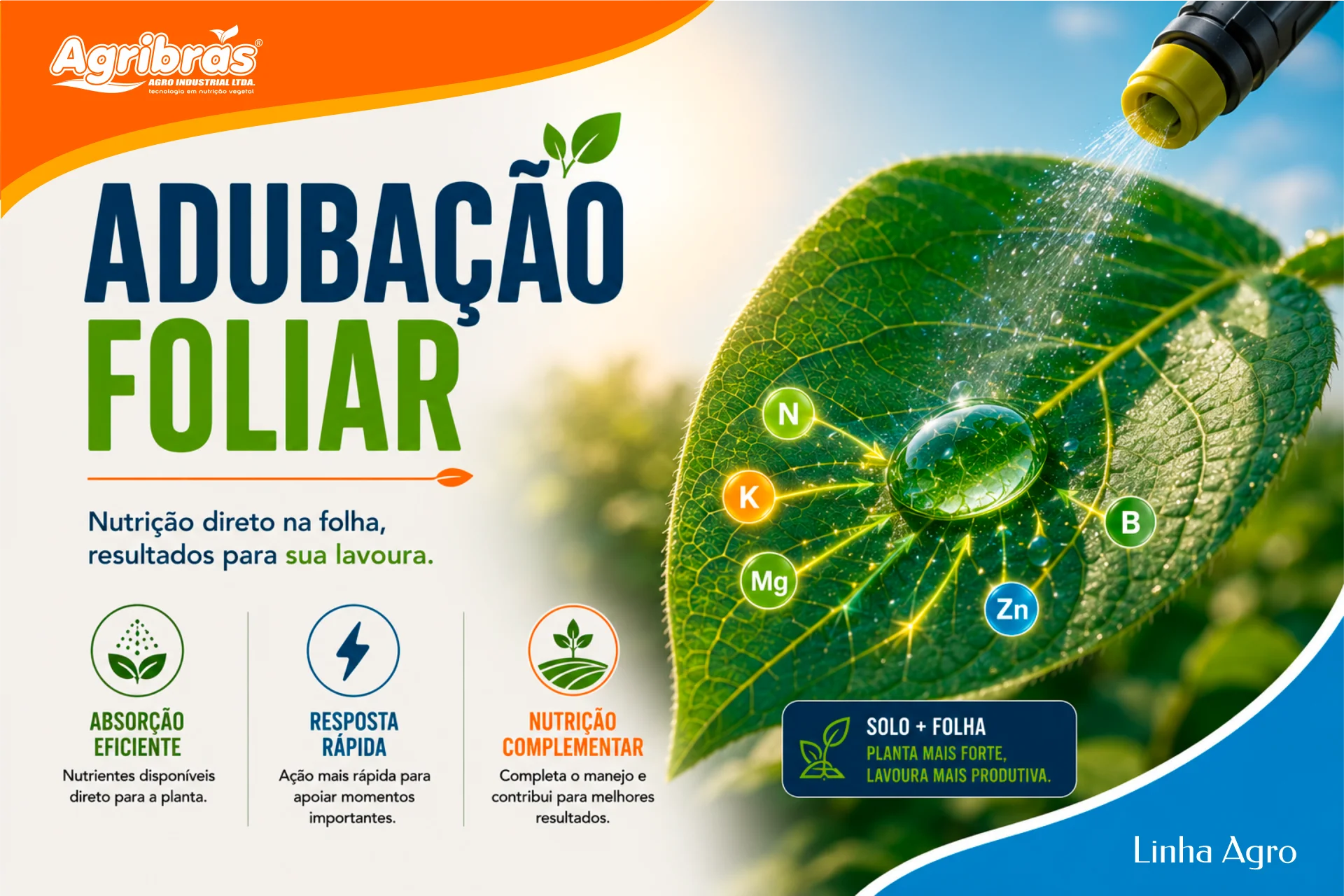Adubação foliar: nutrição rápida e eficiente
