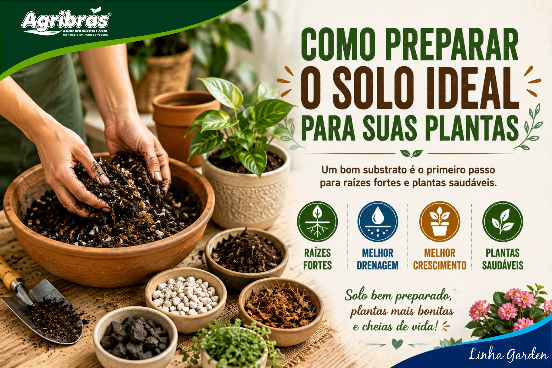 Como Preparar o Solo Ideal para Plantas em Vasos