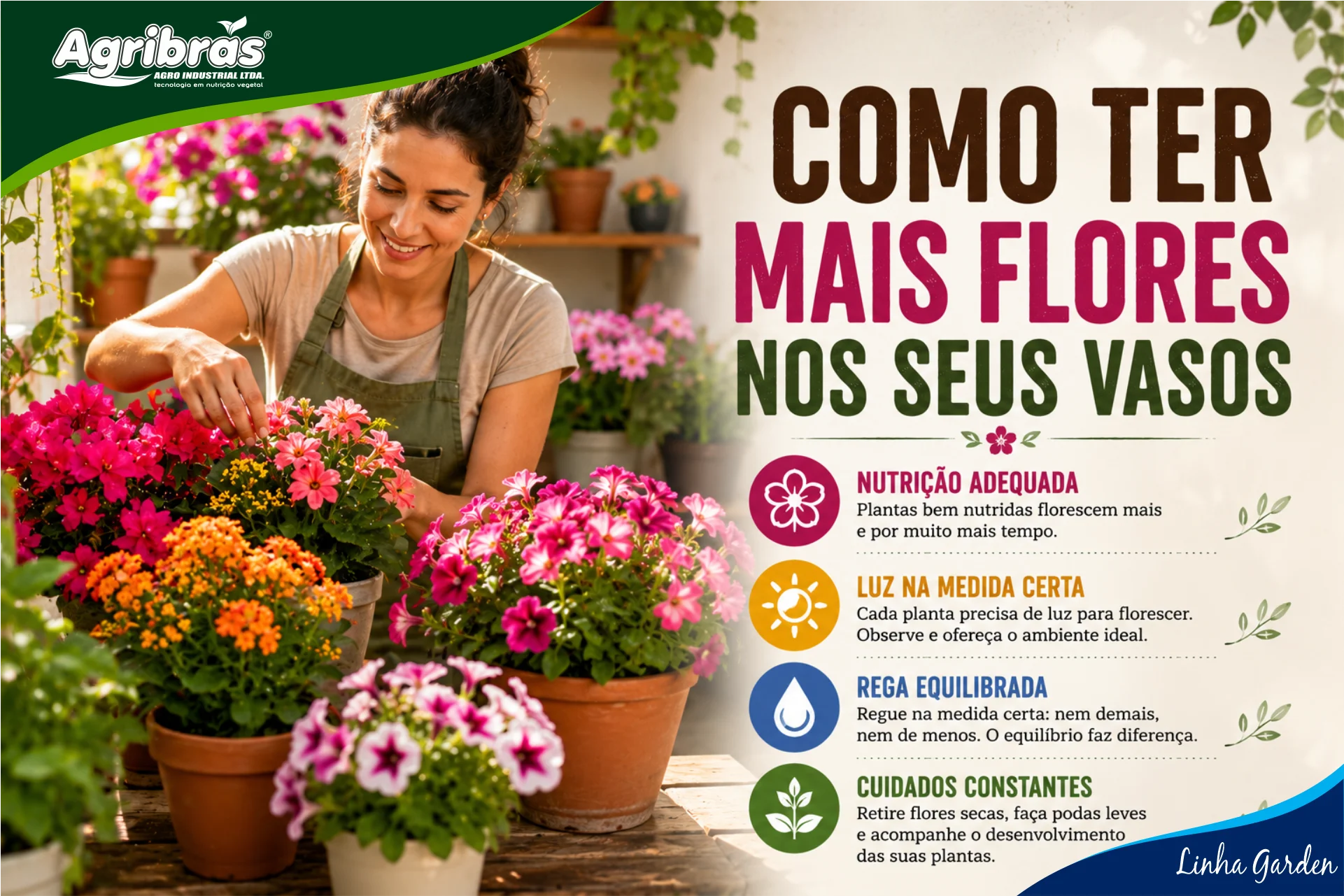 Como ter mais flores nos seus vasos
