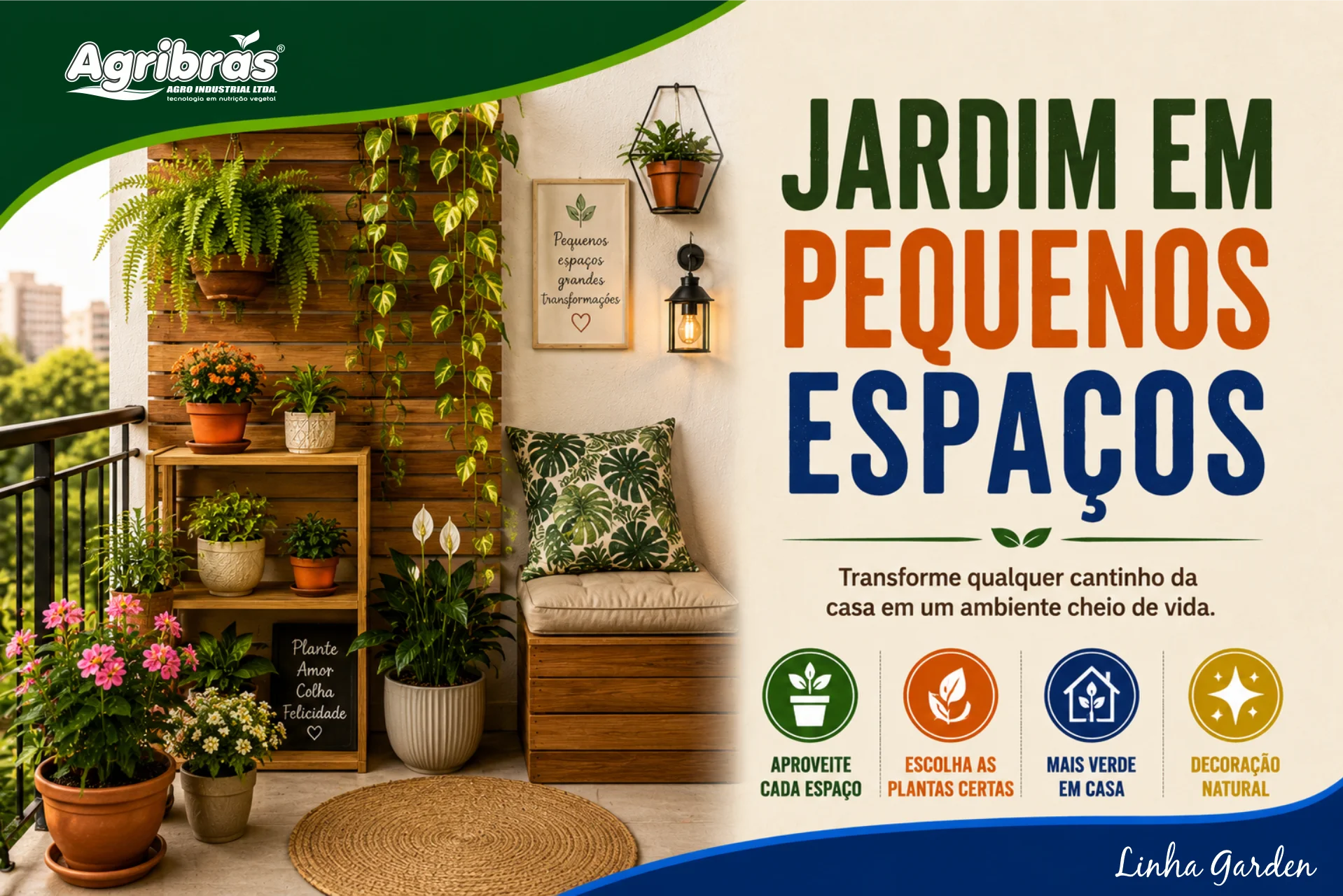 Jardim em pequenos espaços